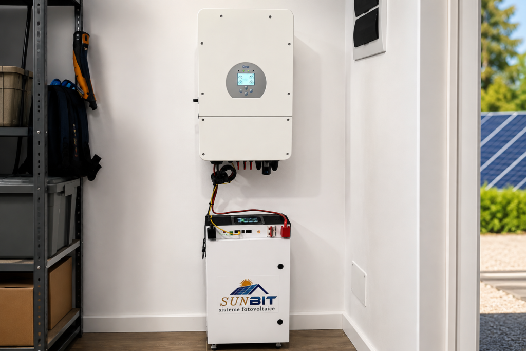 „Baterie pentru sistem fotovoltaic existent instalată de SUN BIT în Alba”