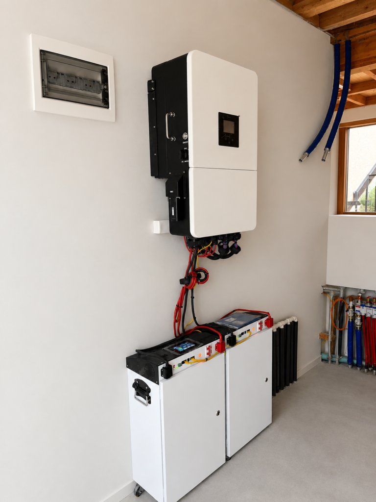 „Capacitate baterie sistem fotovoltaic – baterii de stocare LiFePO4 instalate de SUN BIT”